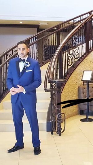 TRAJE ELEGANTE AZUL PARA CABALLERO 12