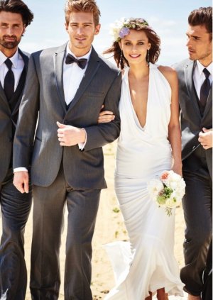 TRAJE ELEGANTE GRIS PARA CABALLERO 78